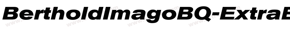 BertholdImagoBQ-ExtraBoldItalic字体转换