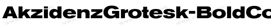 AkzidenzGrotesk-BoldCondAlt字体转换