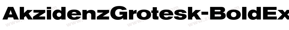 AkzidenzGrotesk-BoldExtendedItalic字体转换