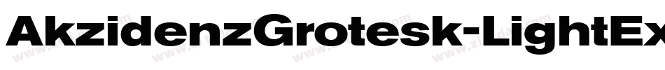 AkzidenzGrotesk-LightExtended字体转换