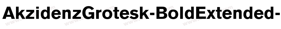 AkzidenzGrotesk-BoldExtended字体转换