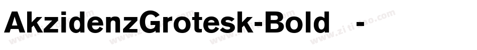 AkzidenzGrotesk-Bold手机版字体转换