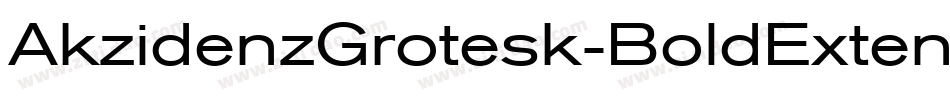 AkzidenzGrotesk-BoldExtended字体转换