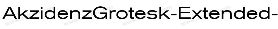 AkzidenzGrotesk-Extended字体转换