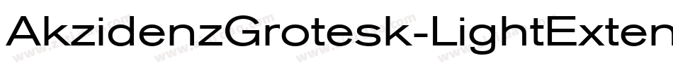 AkzidenzGrotesk-LightExtended字体转换