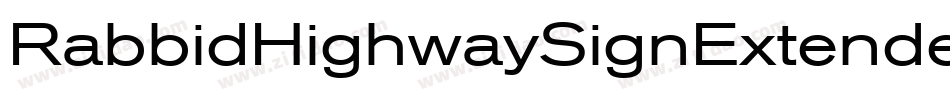 RabbidHighwaySignExtendedRegular-BeOd字体转换