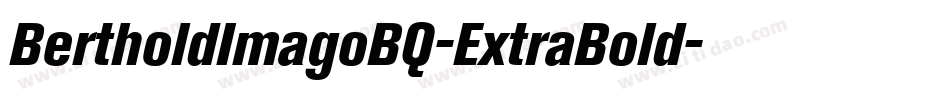 BertholdImagoBQ-ExtraBold字体转换