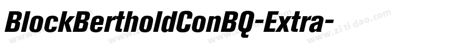BlockBertholdConBQ-Extra字体转换