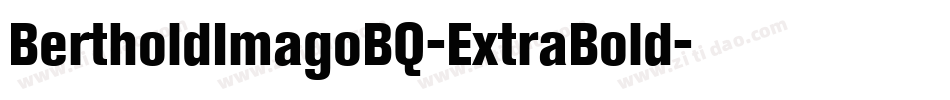 BertholdImagoBQ-ExtraBold字体转换