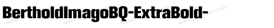 BertholdImagoBQ-ExtraBold字体转换