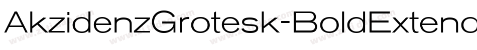 AkzidenzGrotesk-BoldExtended字体转换