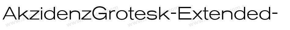 AkzidenzGrotesk-Extended字体转换