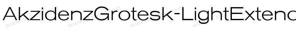 AkzidenzGrotesk-LightExtended字体转换