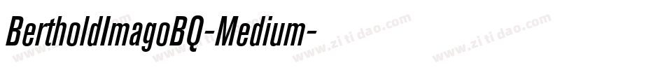 BertholdImagoBQ-Medium字体转换