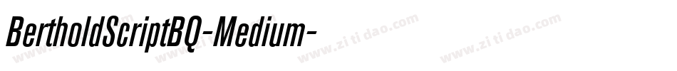 BertholdScriptBQ-Medium字体转换