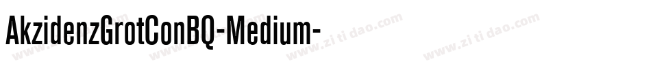 AkzidenzGrotConBQ-Medium字体转换