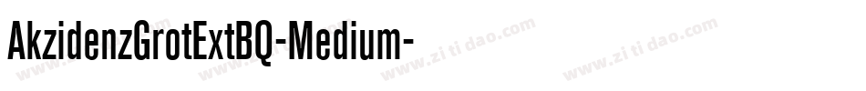 AkzidenzGrotExtBQ-Medium字体转换