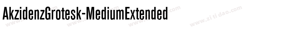 AkzidenzGrotesk-MediumExtendedItalic字体转换