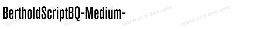 BertholdScriptBQ-Medium字体转换