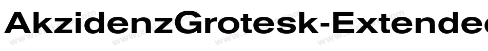 AkzidenzGrotesk-ExtendedItalic字体转换