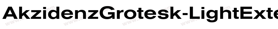 AkzidenzGrotesk-LightExtended字体转换