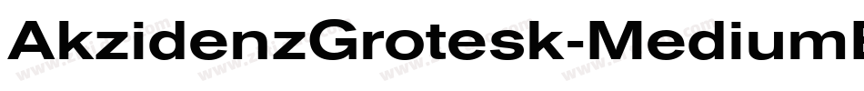 AkzidenzGrotesk-MediumExtended字体转换