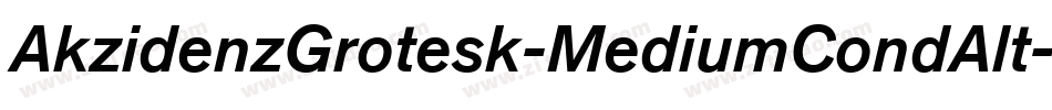 AkzidenzGrotesk-MediumCondAlt字体转换