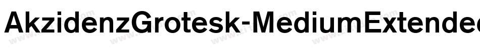 AkzidenzGrotesk-MediumExtendedItalic字体转换