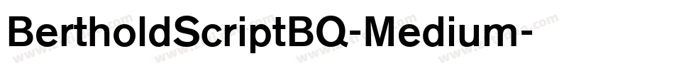 BertholdScriptBQ-Medium字体转换