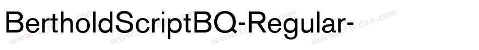 BertholdScriptBQ-Regular字体转换