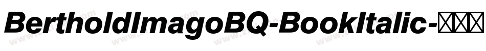 BertholdImagoBQ-BookItalic字体转换