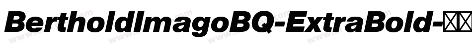 BertholdImagoBQ-ExtraBold字体转换