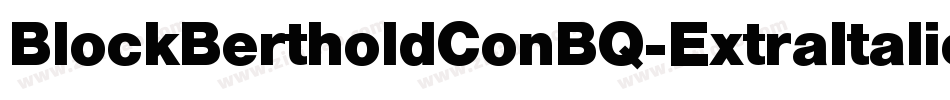 BlockBertholdConBQ-ExtraItalic字体转换