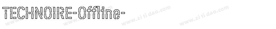 TECHNOIRE-Offline字体转换