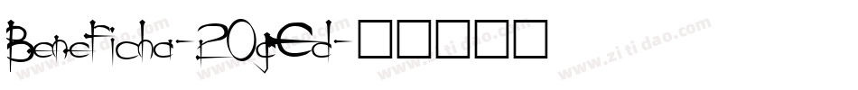 Beneficha-2OgEd字体转换