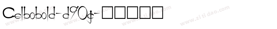 Celbobold-d9Og字体转换