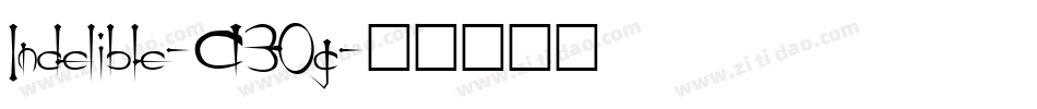 Indelible-A3Og字体转换