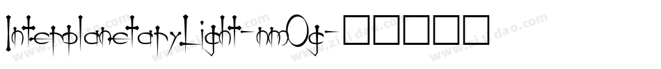 InterplanetaryLight-nmOg字体转换