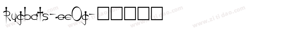 Rugbats-eeOg字体转换