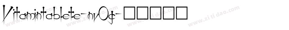 Vitamintablete-nvOg字体转换