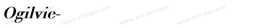 Ogilvie字体转换