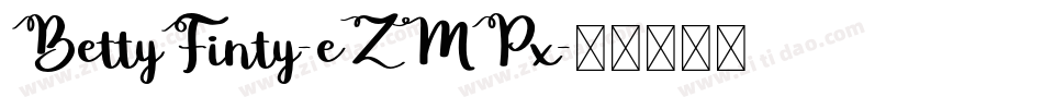 BettyFinty-eZMPx字体转换