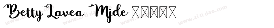 BettyLavea-Mjde字体转换