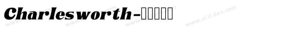 Charlesworth字体转换