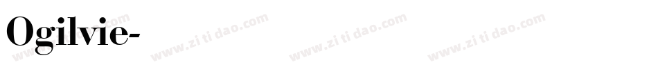 Ogilvie字体转换