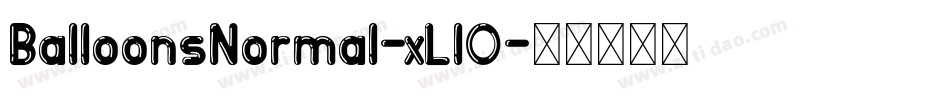 BalloonsNormal-xLl0字体转换