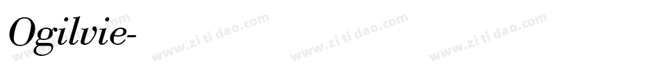 Ogilvie字体转换