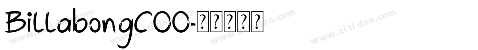 BillabongCOO字体转换