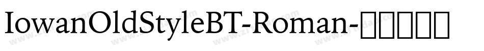 IowanOldStyleBT-Roman字体转换