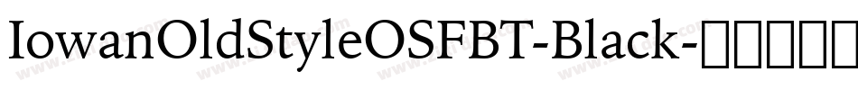 IowanOldStyleOSFBT-Black字体转换